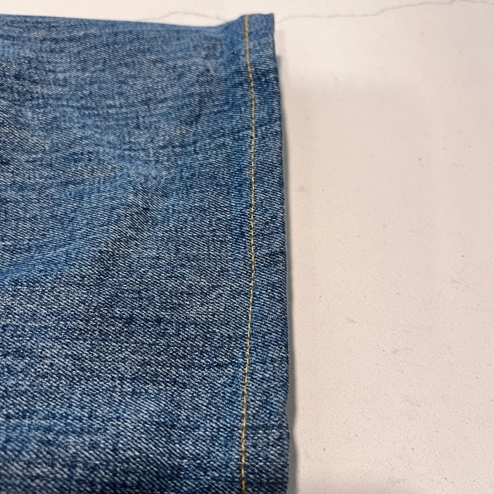 RRL Double RL Slim Narrow Jeans 40x28.5 Medium Wash Blue Stretch Denim Zip Fly - Picture 9 of 10